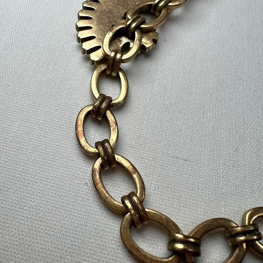 J. Crew‎ Fan Flower Statement Bib Necklace White Ivory Rhinestones Goldtone
